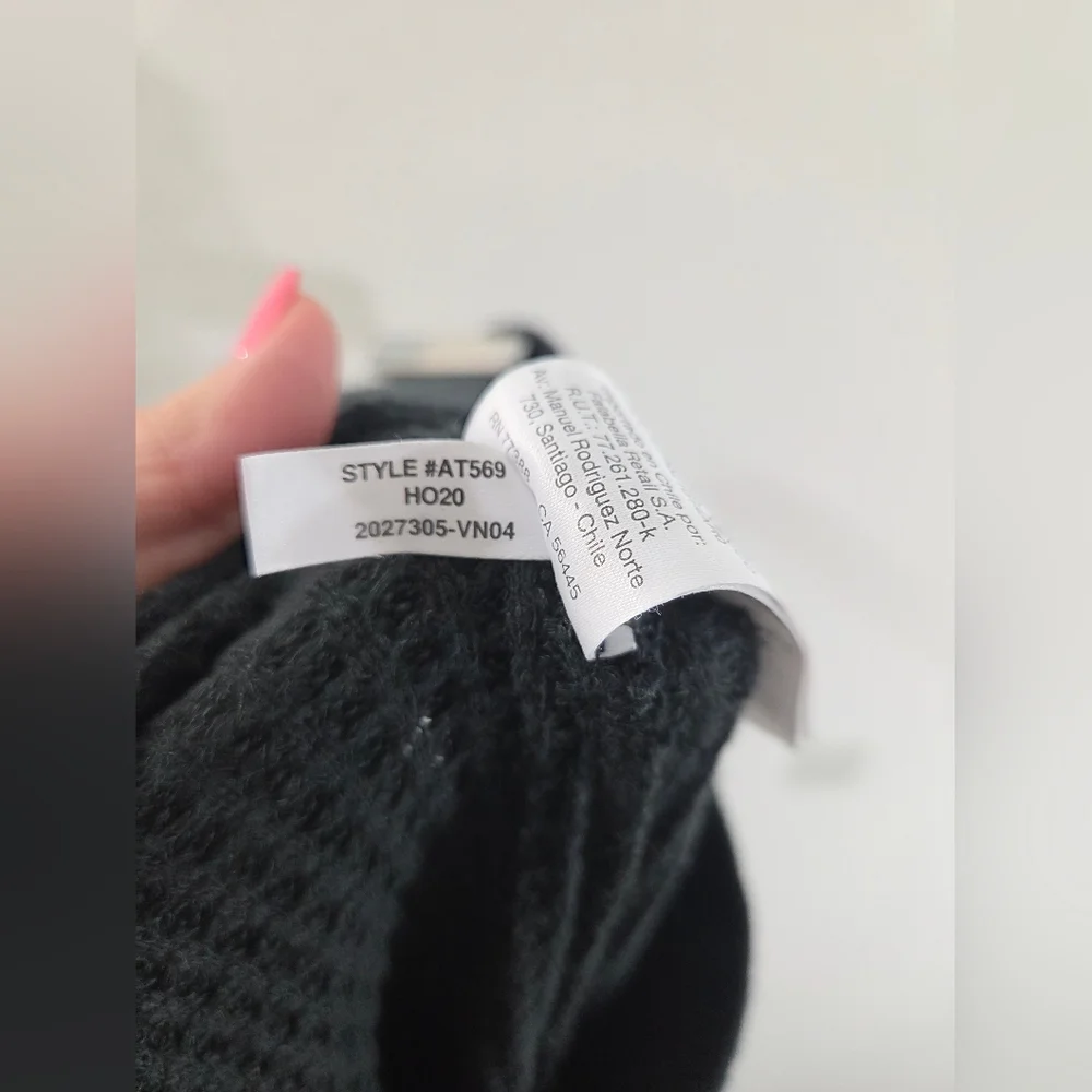 J. CREW Black Waffle Knit Cropped Wide Leg Cozy Lounge Soft Pajama Sleep Bottoms